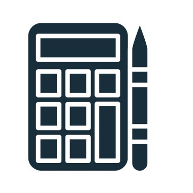 hesap makinesi matematik aygıtı siluet biçimi