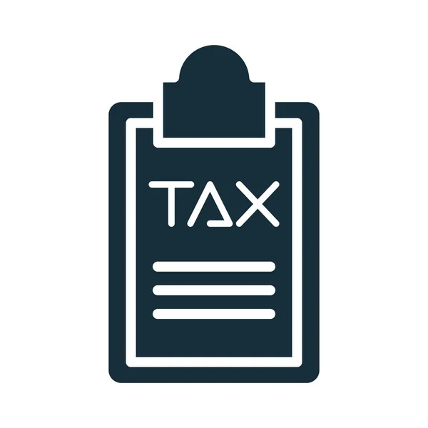 Φορολογική υποχρέωση σε στυλ σιλουέτας πρόχειρου — Διανυσματικό Αρχείο
