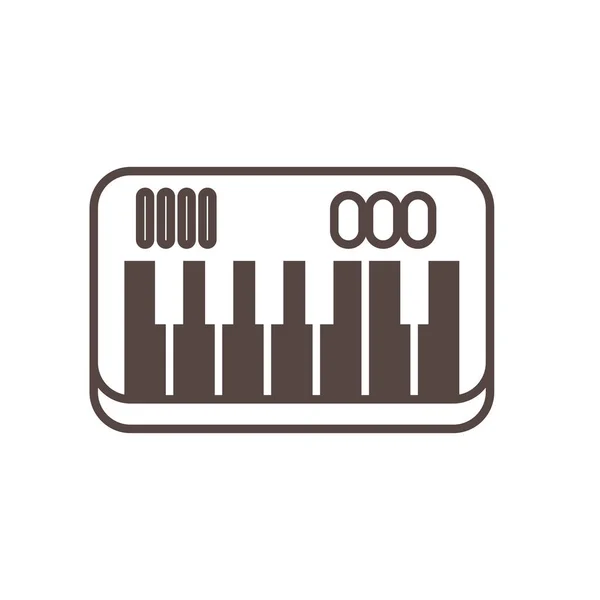 Stilikone für Klavierinstrumente — Stockvektor