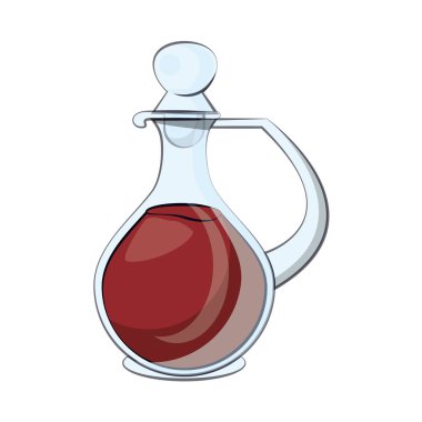 Şarap şişesi izole edilmiş ikon iç