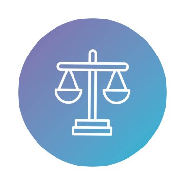 scale balance with weight lifting degraded style