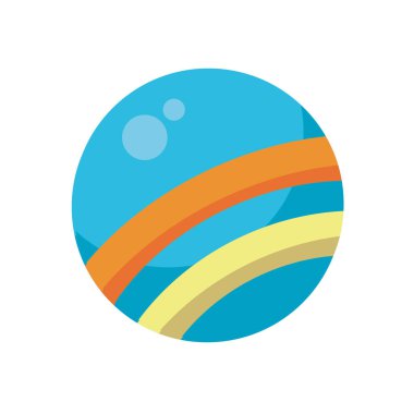 plastic balloon child toy flat style icon