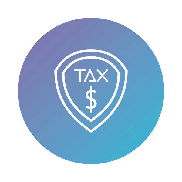 Tax obligation shield degraded style — Διανυσματικό Αρχείο