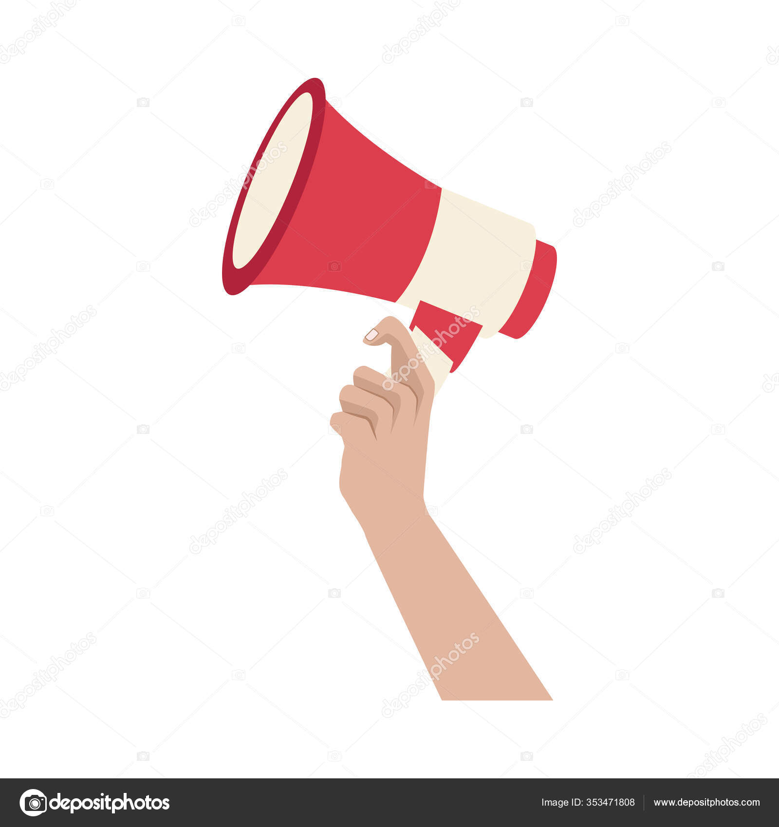 Activist hand human with megaphone Stock Vector Image by ©jemastock #353471808 Activist hand human with megaphone Stock Vector Image by ©jemastock #353471808