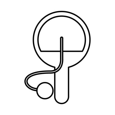 racket ping pong toy flat style icon