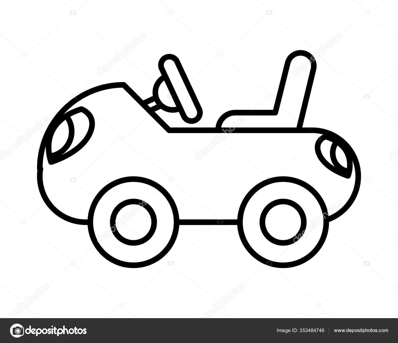 conecte o mesmo jogo de fotos com um carro de desenho animado fofo. jogo  infantil com um carro. ilustração vetorial. 19083140 Vetor no Vecteezy