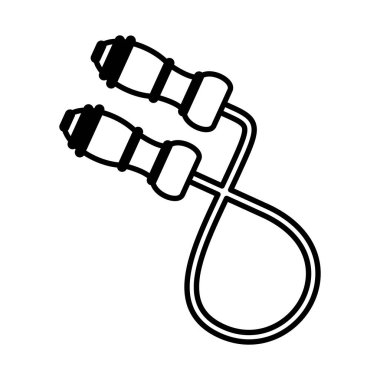 rope jump flat style icon