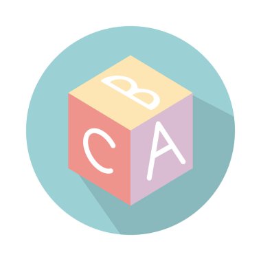 alfabe çocuk oyuncağı blok biçimi simgesini engeller