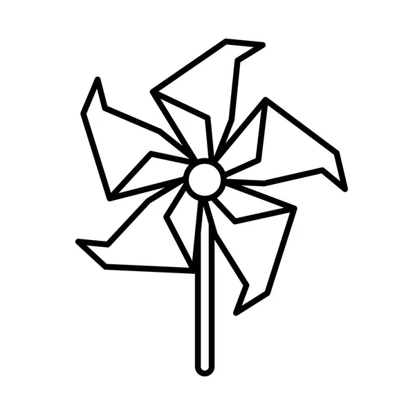 Jouet à air spirale icône de style plat — Image vectorielle