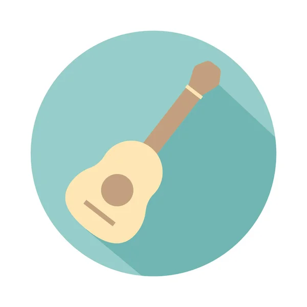 Guitar instrument block style icon — Stock Vector