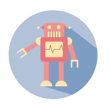 robot çocuk oyuncak blok biçimi simgesi
