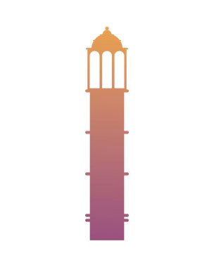 Mübarek bayram kuleleri izole edilmiş simge