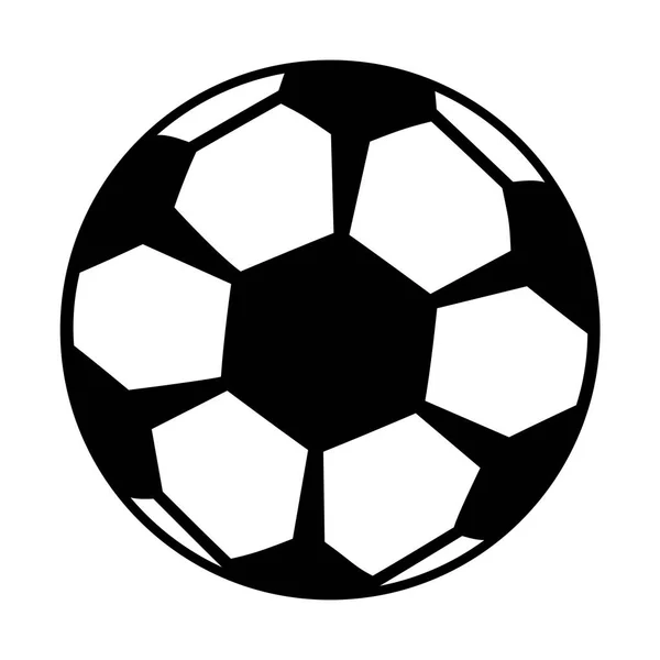 Soccer balloon child toy flat style icon — Stockový vektor