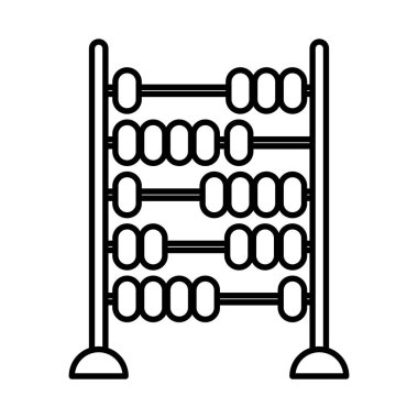 abacus child toy flat style icon