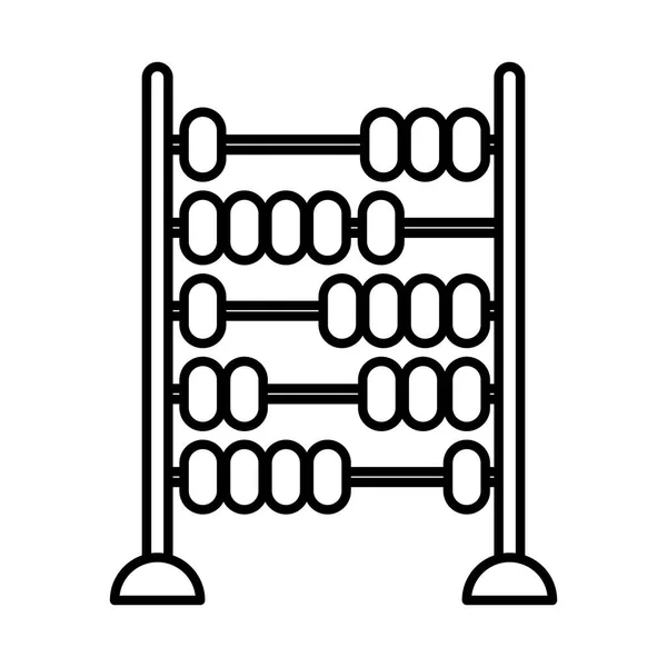 Abacus niño juguete plano icono de estilo — Vector de stock