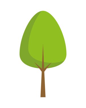 Ağaç bitkisi doğa izole simgesi