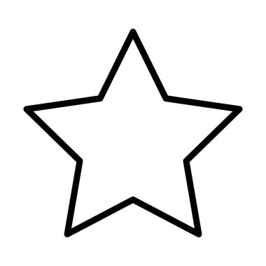 star symbol line style icon