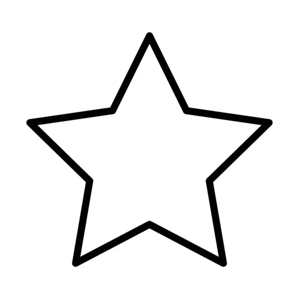 Icona stile linea simbolo stella — Vettoriale Stock