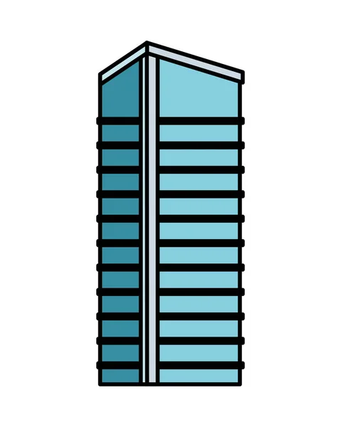 Gebäude mit isolierten Fenstern — Stockvektor