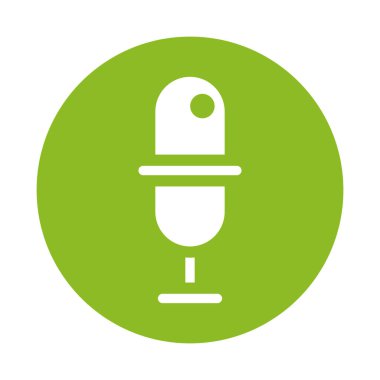 mikrofon ses aygıtı izole edilmiş simge