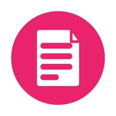 kağıt belge dosyası izole edilmiş simge