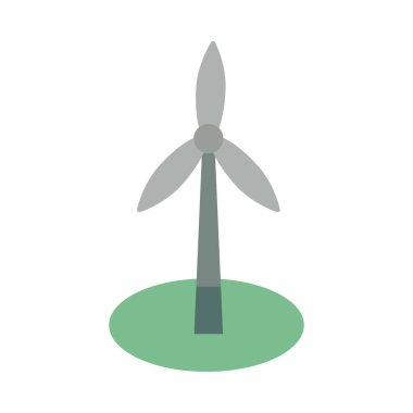 Yel değirmeni enerjisi çevresel ikonu
