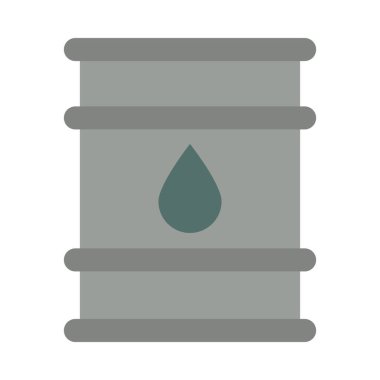 Nükleer varil metalik izole simge