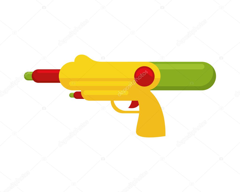 water gun toy isolated icon