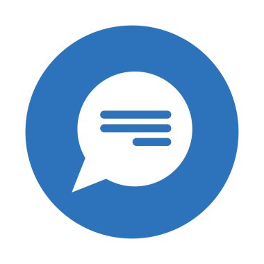 konuşma kabarcıklar ileti izole simgesi