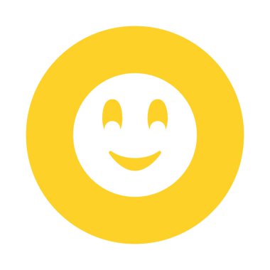 Gülen sohbet simgesi izole edilmiş simge