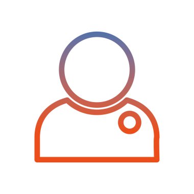 avatar kullanıcı silueti izole edilmiş simge