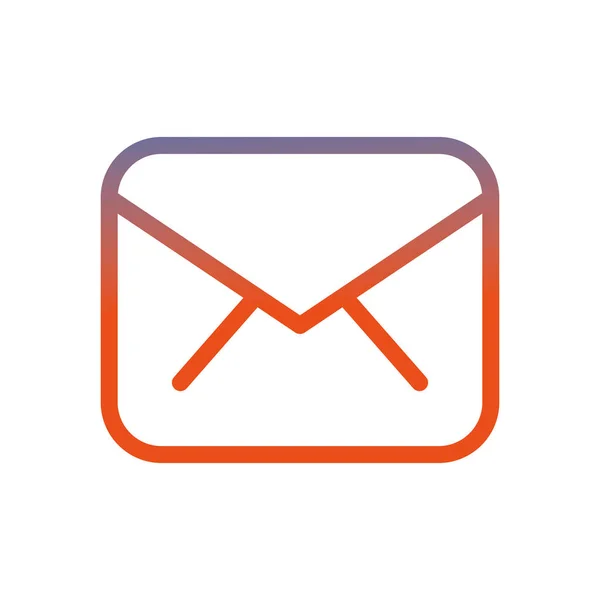 Envelope mail verzenden geïsoleerd pictogram — Stockvector
