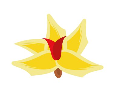 güzel çiçekli mevsimlik dekoratif simge