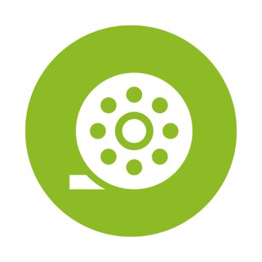 Kaset film kayıt izole simgesi