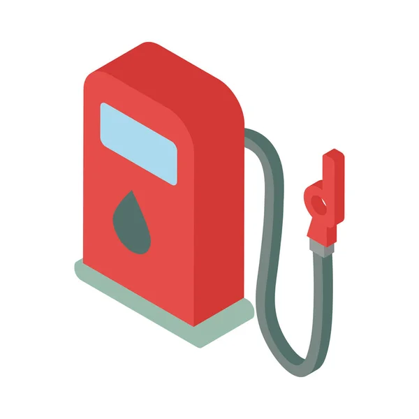 Station service oil isolated icon — 스톡 벡터