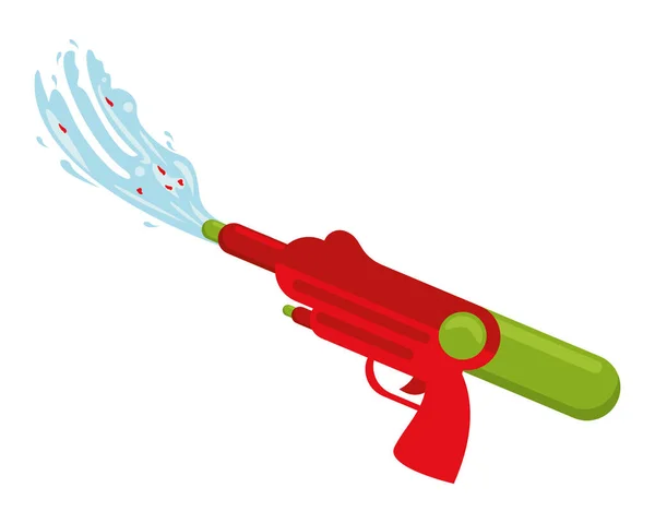 Juguete pistola de agua aislado icono — Vector de stock