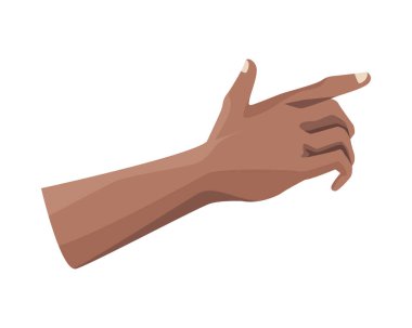 el insan dizin izole simgesi