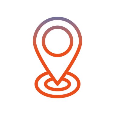 iğne işaretleyici konumu izole edilmiş simge