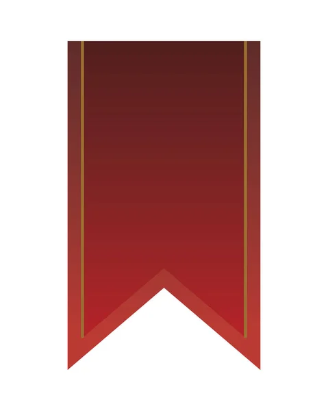 Иконка красной ленты — стоковый вектор