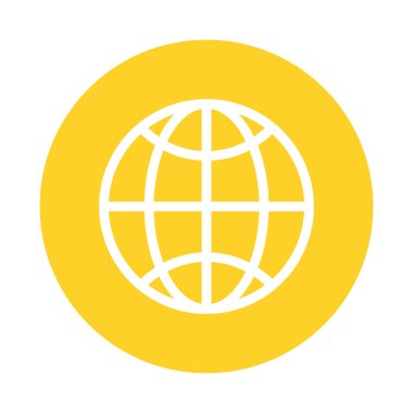 küresel tarayıcı küresi izole simgesi