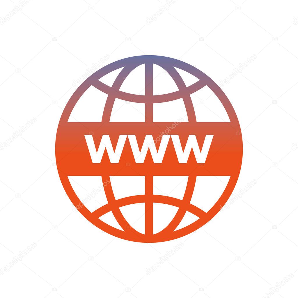 sphere browser globe isolated icon