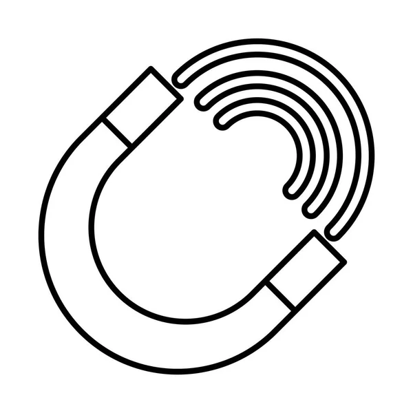 Magnet tool science flat style icon — Διανυσματικό Αρχείο
