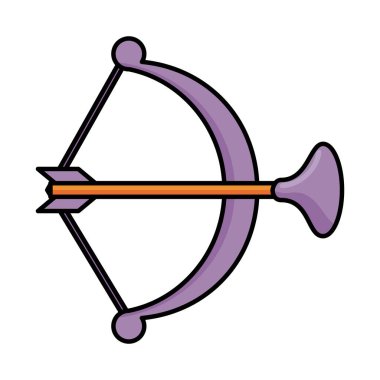 arch and arrow toy flat style