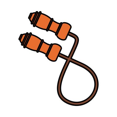 rope jump flat style icon