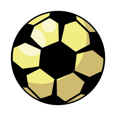 soccer balloon child toy flat style icon