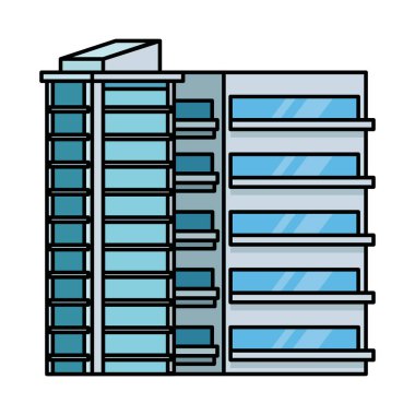 Pencereleri izole edilmiş simgeye sahip bina