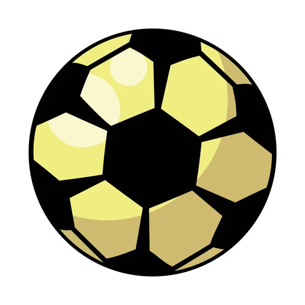 Soccer balloon child toy flat style icon — Stockvektor