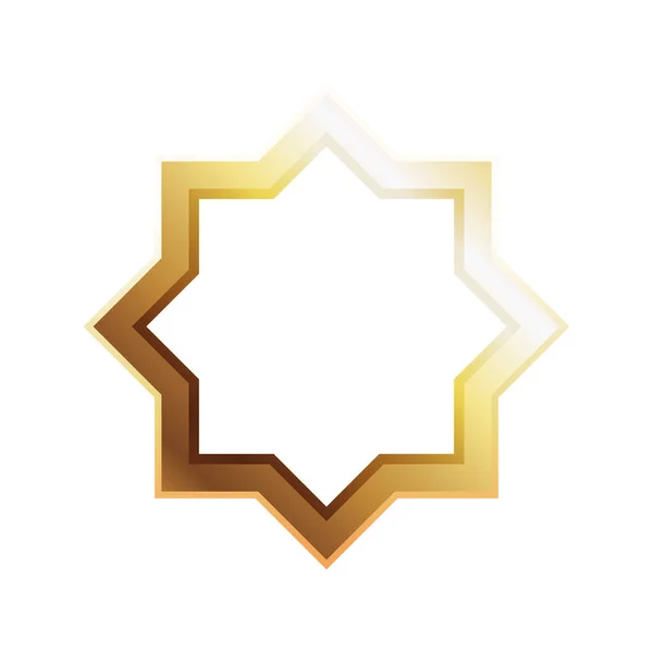 Eid mubarak χρυσό σύμβολο αστέρι — Διανυσματικό Αρχείο