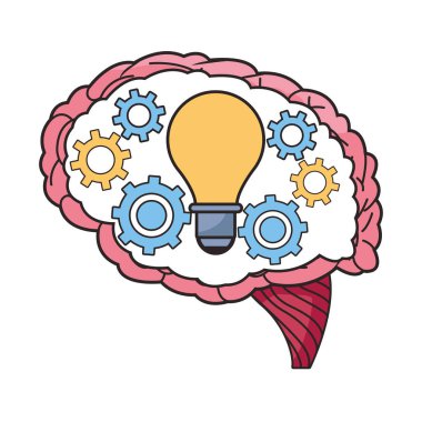 Konuşma baloncuğunda ampul olan dişli ayarları makinesi