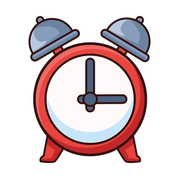 Reloj de tiempo de alarma icono aislado — Archivo Imágenes Vectoriales